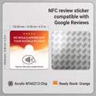 NFC Tap-to-Review Acrylic Table Sticker RED (120mm / 4.72
